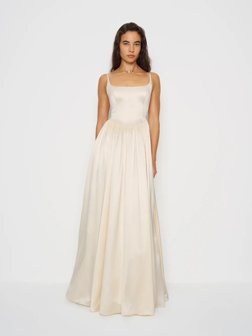New Nwt Reformation Liz Silk Dress, Ivory, Sz 4